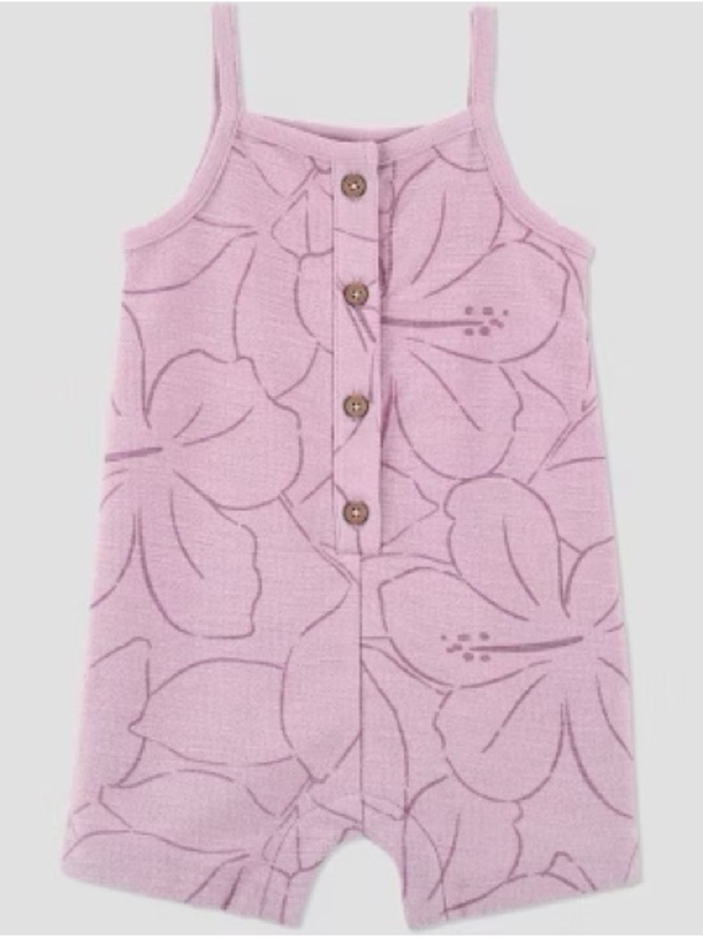 Carter’s baby girls Pink Floral Romper 18M pre-owned